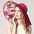 cheap Sun Protection-Women&#039;S Summer Beach Hat with Extra Large Brim, Outdoor Vacation Travel Hiking Foldable Sun Hat, Sunshade Cap, Elegant with Gift Ribbon and Windproof Rope - For Women - Perfect for Summer Beach