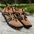 abordables Zapatillas Informales-Hombre Zapatillas de deporte Antideslizantes Barranquismo Casual Diario Cuero PU Malla Transpirable Cómodo Antideslizante Cordones Negro Marrón Verde Trébol Verano Primavera