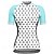 abordables Maillots pour femmes-Femmes Maillot de cyclisme À pois Manche Courte Cyclisme T-shirt Maillot avec 3 poches arrière VTT Vélo tout terrain Séchage Rapide Design Anatomique Évacuation de l&#039;Humidité Respirant Des sports