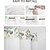 cheap Shower Curtains-No Hook Shower Curtains 180cm*180cm(70"*70"), Floral Extra Long Bathtub Curtains with Snap in Liner, Botanical Flowers Waterproof Washable Fabric Bathroom Shower Curtain Sets