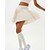 billige Kvinders nederdele og shorts-Dame Patchwork Ensfarvet Afslappet nederdel Tennis Nederdel Tennisnederdele med shorts Flettet Sidelommer Åndbart Tennis Golf Pickleball Underdele Hvid Sort Lys pink Tennis tøj