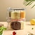 abordables Rangements pour la cuisine-Ensemble de 2 pots à condiments à compartiments, boîte à assaisonnement transparente avec couvercles et cuillères, solution de rangement pratique et soignée pour votre cuisine