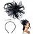 economico Fascinator-Cappello da donna con fascinator, stile anni &#039;20 e &#039;50, per feste di nozze, cocktail, fiori, rete, piume, fermaglio per capelli per carnevale