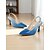 halpa Stiletto-korkokengät-naisten kiiltonahkaiset slingback-korkokengät – teräväkärkiset krokotikuidut gradienttiväriset korkkarit liiketapaamisiin