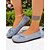 economico Ballerine da donna-ballerine da donna in finta pelle scamosciata con punta larga – comode scarpe da ballo slip-on con punta tonda per uscite casual e per l&#039;uso quotidiano