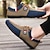 cheap Casual Lace-Up Shoes-Men's Casual Two-Tone Knit Sneakers – Breathable Nylon Lace-Up Sports Shoes for Everyday Wear