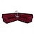 ieftine husa de canapea-huse de canapea secționale de colț burgundy huse de canapea în formă de l, jacquard elastic, moale, groase, în formă de u, set de huse de sufragerie universale anti-alunecare pentru mobilier pentru