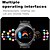 abordables Relojes inteligentes-Reloj inteligente IMOSI para hombres 1.52 llamadas por Bluetooth música monitor de ritmo cardíaco batería de 400mAh compatible con Android e iOS