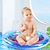 abordables Jouets de Plage et de Plein Air-1 tapis anti-éclaboussures rond en forme de requin blanc pour favoriser l&#039;activité et le développement sensoriel tout en étant couché sur le ventre