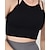 voordelige Sportbeha&#039;s en Tops-Dames BH-top spag Kruislings terug Comfortabel Ademend nep tweedelig Effen Sport Sportkleding Zwart Paars Yoga Fitness