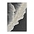 abordables Peintures paysages-Peinture à l&#039;huile faite à la main sur toile, décoration murale, noir et blanc, texture vague abstraite simple pour la décoration intérieure, cadre tendu, peinture suspendue/peinture roulée sans