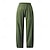 voordelige Retro-Voor heren Linnen broek Broek Zomerbroek Strandbroeken Geplooid Elastische taille Recht been Effen Comfort Ademend Enkellengte Buiten Casual Feestdagen Modieus Retro vintage Zwart Marineblauw