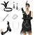abordables Accesorios y más-1920s El gran Gatsby Diadema de estilo flapper El gran Gatsby Pluma Retro Brillo chispeante Mujer Carnaval día de San Valentín Mascarada Ropa de fiesta de noche Mascarada Festival Adulto Guantes Más