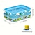cheap Pools, Hot Tubs &amp; Supplies-nflatable Swimming Kiddie Pool for Adults Kids Large Blow Up Pool for Family Backyard Outdoor Toddler,Big Rectangle Pools for Children,Blue
