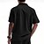 preiswerte Freizeithemden für Herren-Herren Hemd Sommerhemd Freizeithemd Strandhemd Knopfhemd Schwarz Weiß Gelb Marineblau Braun Kurzarm Einfach Revers Urlaub Hawaiianisch Fronttasche Bekleidung Polyester Mode Lässig Bequem