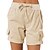 economico Fondi-Per donna Shorts da corsa Shorts da escursionismo Estate Esterno Vestibilità regolare Asciugatura Rapida Pantaloncini Coulisse Elastico in vita Cáqui Escuro Nero Caccia Arrampicata Campeggio