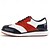 preiswerte Herren Golfschuhe-Rote und marineblaue Golfschuhe für Herren – leistungsstarke Schnürsneaker mit Lederdetails für Golf, Sport und Freizeit