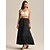 billige Bunner-Retro / vintage Kostymer i middelalderstil Renessanse Ankellengde Skjørt Cottagecore Helfarge Kostyme Dame fantasi Feriereise LARP Ren Faire Voksne Skjørte
