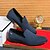 cheap Men&#039;s Slip-ons &amp; Loafers-Men&#039;s Bright Orange Breathable Mesh Loafers – Casual Prom Party Slip-On Shoes for Summer Events