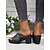 tanie Casual sandały-damskie sandały typu mule z denimu na klockowym obcasie – sandały na wysokim obcasie w stylu retro na letni styl uliczny i codzienne stylizacje
