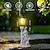 abordables Éclairages pour allées-1 pc LED extérieur paysage lumières ange câlin livre mère et enfant résine suspension lampe cour jardin pelouse chemin parc paysage lampe lampe décorative
