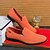 cheap Men&#039;s Slip-ons &amp; Loafers-Men&#039;s Bright Orange Breathable Mesh Loafers – Casual Prom Party Slip-On Shoes for Summer Events