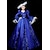 abordables Robes-ancien Rococo Renaissance Maxi Robe Normal Juliette Princesse Mariée Plissé Volanté Princesse Col rond Déguisement Femmes Halloween Carnaval Mascarade Soirée Halloween Performance Adultes