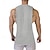 tanie Tank topy sportowe-Męskie Bezrękawnik Kamizelka Top Podkoszulki Bluzka na ramiączkach Bez rękawów Półgolf Lato Nadruk Moda Designerskie Podstawowy Klasyczny Urlop Ulica Wyjściowe Biały Top Tee dla mężczyzn