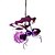 abordables Éclairage paysager-1 pièce de simulation solaire d&#039;extérieur, lumière décorative suspendue, abeille dorée, libellule violette, papillon bleu, cour, jardin, balcon, parc, art en fer, lumière de paysage lumineuse