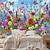 billige landskabstæppe-Landskab Lille Marguerite Tapestry Stor Tapestry Mural Dekor Fotograf Baggrund Blanket Gardin Hjem Soveværelse Stue Dekoration