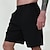 abordables Shorts de course-Homme Shorts de course Été Extérieur Coupe régulière Respirant Séchage Rapide Shorts Taille Élastique Noir Gris clair Course Chasse Escalade S M L XL XXL