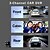 abordables DVR pour voiture-Caméra de tableau de bord de voiture Wi-Fi Full HD 1080p, enregistrement à 3 canaux, vision nocturne avant gauche droite arrière, enregistrement en boucle, moniteur de stationnement 24h/24