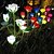 levne Světla cesty &amp; lucerny-5hlavé LED solární světlo na květ orchideje - vodotěsná venkovní zahradní lampa, simulační světlo na trávník pro svatby, párty a výzdobu krajiny