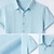 cheap Street-Men&#039;s Shirt Linen Shirt Summer Shirt Beach Shirt Summer Hawaiian Shirt Solid Color Vacation Street White Pink Light Blue Short Sleeve Collar Summer Spring &amp; Summer Clothing Apparel Patchwork