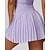 お買い得  女性用スカートとスカートショーツ-女性用 ソリッド カジュアルスカート テニススカート ショートパンツ付きテニススカート プリーツ サイドスプリット 速乾性 テニス ゴルフ ピクルスボール ボトムズ ホワイト ブラック ブルー テニスウェア