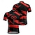 abordables Maillots pour hommes-Homme Maillot de cyclisme Graphique Manche Courte Cyclisme T-shirt Maillot avec 3 poches arrière VTT Vélo tout terrain Séchage Rapide Design Anatomique Évacuation de l'Humidité Respirant Des sports