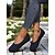 abordables Sandalias planas de mujer-Zapatos planos marrones descalzos con punta ancha para mujer: cómodos zapatos sin cordones con caída cero para caminar y viajar de forma informal.