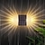 cheap Outdoor Wall Lights-2/4 Pcs Solar Fence Wall Lights Outdoor Waterproof  Gaeden Lights for Yard Deck Garden Patio Lighting Decoration