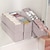 economico Organizzatori di Cassetti per Vestiti-1 organizer per cassetti per calzini e biancheria intima, contenitore pieghevole in morbido cotone color nuvola, organizer per biancheria intima e calzini per la casa, contenitore pieghevole per
