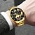 cheap Quartz Watches-4-Piece Luxury and Fashionable Men's Watch and Arrow Necklace Bracelet and Ring Perfect for Business and Leisure