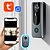 billige Videodørtelefonsystemer-m20 trådløs video dørtelefon 1080p hd en til en intercom dingdong dørklokke med app kontrol 2,4ghz ingen skærm