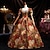 economico Vestiti-Vintage Rococò Rinascimento Maxi Vestito Normale A sbuffo Principessa Sposa Pieghettato Con Volant Principessa Girocollo Costume Per donna Halloween Carnevale Mascherata Feste Halloween Performance