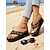 billiga Semester Sandaler-svarta plattformsflip flops för kvinnor med gul blomdetalj – söta strandsandaler för sommarsemester, avkoppling vid poolen och dagliga fritidskläder