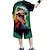billige Guttens 3D Dyr-Gutt 3D Dinosaur T-skjorter og shorts Sett Kortermet Sommer Vår Sport Mote Daglig Barn 4-12 år Crew-hals utendørs Feriereise Sport Skreddersydd