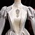 economico Vestiti-Vintage Rococò Rinascimento Maxi Vestito Normale A sbuffo Principessa Sposa Pieghettato Con Volant Principessa Girocollo Costume Per donna Halloween Carnevale Mascherata Feste Halloween Performance