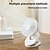 billige Blæsere-Bærbar klip ventilator med 3 hastigheder foldbart vægmonteret design USB genopladelig hvid