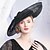 tanie Kapelusze na przyjęcia-kapelusze lniany melonik / kapelusz typu cloche kapelusz przeciwsłoneczny kapelusz sinamay wesele przyjęcie herbaciane eleganckie wesele z kokardą z piór nakrycie głowy