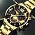 cheap Quartz Watches-4-Piece Luxury and Fashionable Men's Watch and Arrow Necklace Bracelet and Ring Perfect for Business and Leisure