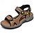 abordables sandalias de exterior-Sandalias deportivas para hombre con correas de velcro ajustables y plantilla acolchada: calzado duradero para actividades al aire libre y senderismo.