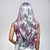 voordelige Synthetische trendy pruiken-Synthetische pruiken Golvend Springerige krullen Middelste stuk Diepe scheiding Machinegemaakt Pruik 66.0 cm A1 Synthetisch haar Dames Klassiek Comfortabel Kleurgradatie Gemengde Kleur